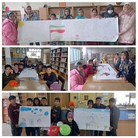 مسابقه نقاشی متری با حضور کودکان و نوجوانان به مناسبت دهه ی فجر